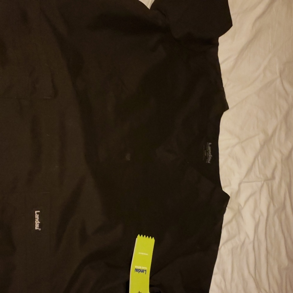 Large Black srub top